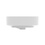 Immagine di Ideal Standard LINDA-X lavabo da appoggio su piano L.45 cm, ultrasottile, senza foro rubinetteria, con foro del troppopieno, colore bianco seta finitura opaco T4399V1