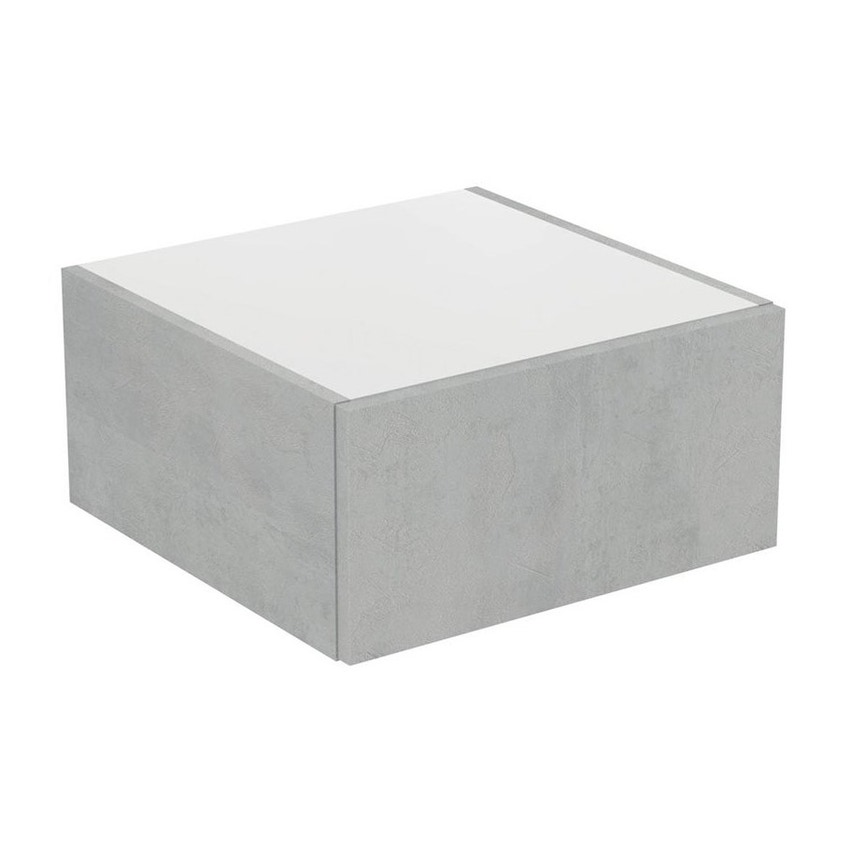 Immagine di Ideal Standard ADAPTO base sospesa L.50 cm, in truciolare nobilitato, finitura cemento U8421FX