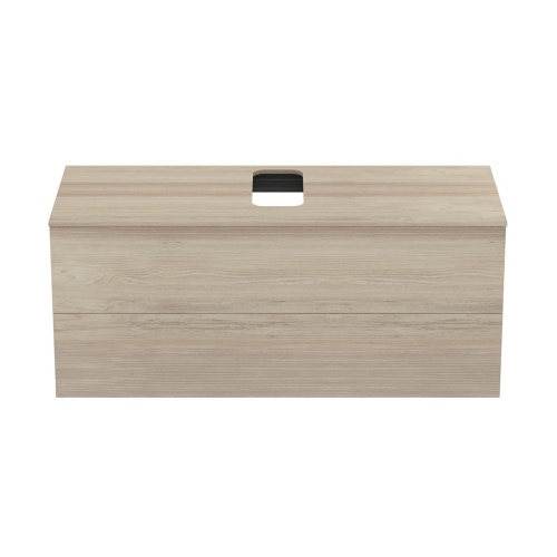 Immagine di Ideal Standard ADAPTO mobile sottolavabo L.120 cm, completo di top forato, finitura legno miele U8598FF