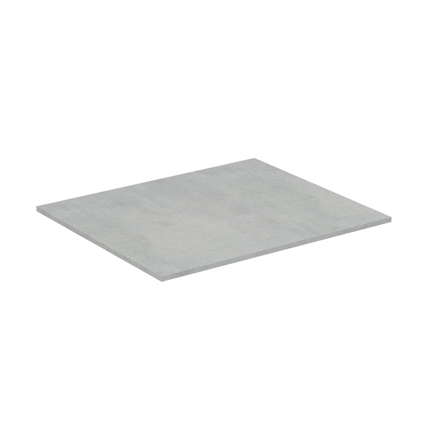 Immagine di Ideal Standard ADAPTO top L.60 cm, per basi sospese o barre di giunzione, finitura cemento U8413FX
