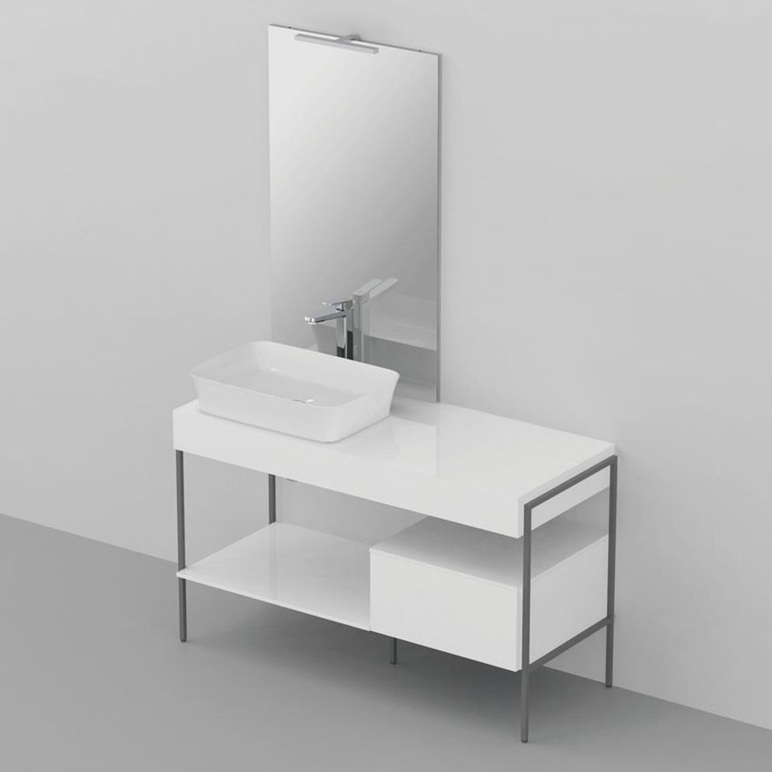 Immagine di Ideal Standard ADAPTO top L.70 cm, per basi sospese o barre di giunzione, colore bianco finitura lucido U8414WG