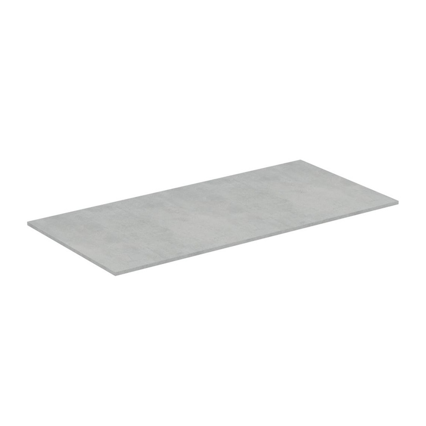 Immagine di Ideal Standard ADAPTO top L.105 cm, per basi sospese o barre di giunzione, finitura cemento U8416FX