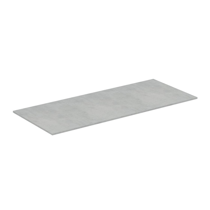 Immagine di Ideal Standard ADAPTO top L.120 cm, per basi sospese o barre di giunzione, finitura cemento U8417FX