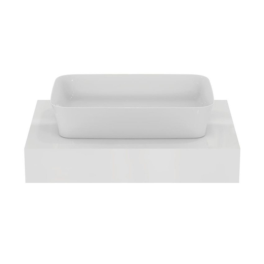 Immagine di Ideal Standard ADAPTO mensola L.70 cm, in truciolare nobilitato, colore bianco finitura lucido U8406WG