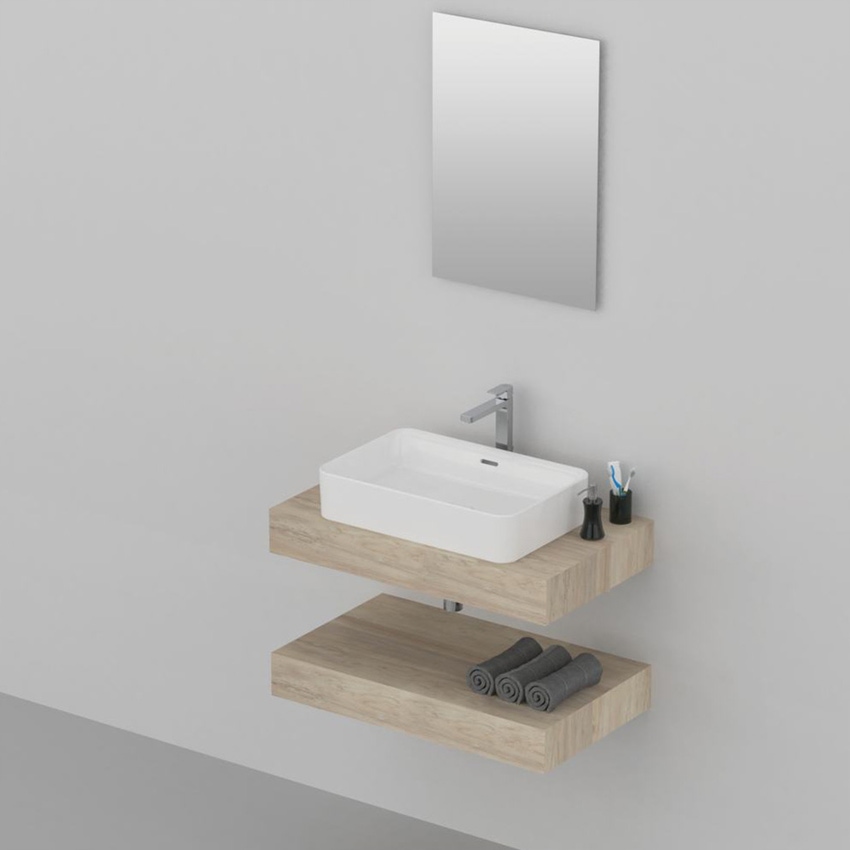 Immagine di Ideal Standard ADAPTO mensola L.85 cm, in truciolare nobilitato, finitura legno miele U8407FF