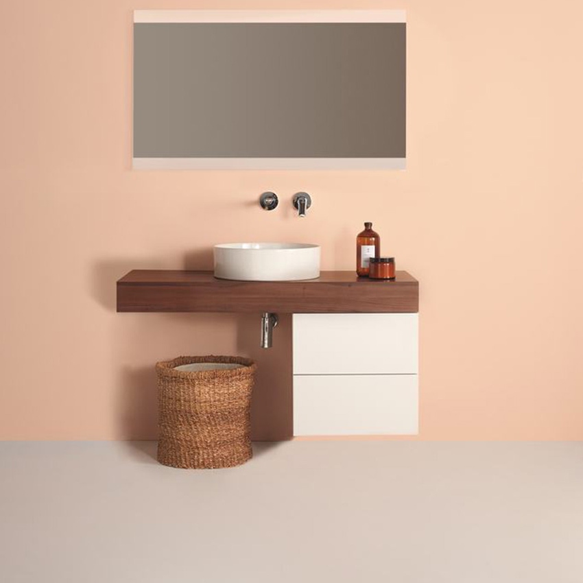 Immagine di Ideal Standard ADAPTO mensola L.120 cm, in truciolare nobilitato, finitura noce scuro U8409FW