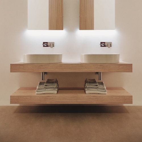 Immagine di Ideal Standard ADAPTO mensola L.150 cm, in truciolare nobilitato, finitura legno miele U8593FF