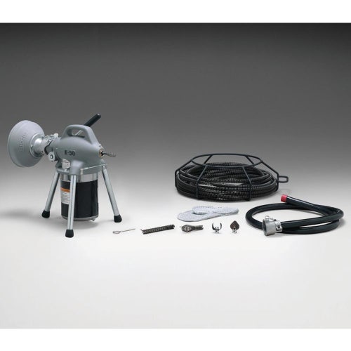 Immagine di Ridgid K-50-7 Stasatrice a cavi frazionabili compatta 230 V per condutture di scarico da 3/4" a 4" (20-110 mm), con adattatore A-17-B e kit cavi A-30 11991