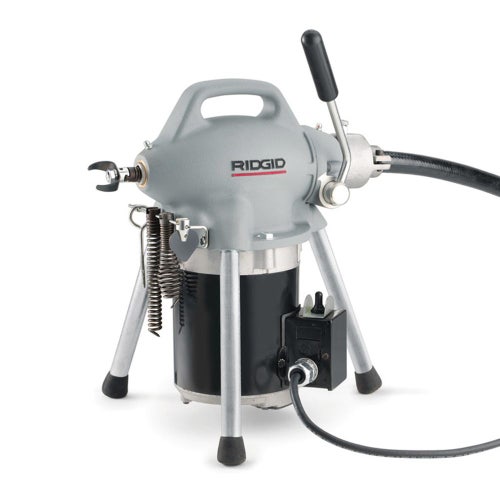 Immagine di Ridgid K-50-7 Stasatrice a cavi frazionabili compatta 230 V per condutture di scarico da 3/4" a 4" (20-110 mm), con adattatore A-17-B e kit cavi A-30 11991