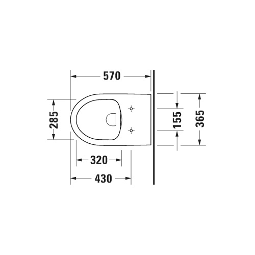 Immagine di Duravit No.1 vaso a pavimento a cacciata, a filo parete, Rimless, per cassetta a incasso o esterna, senza sedile, colore bianco 2009090000