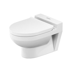 Immagine di Duravit No.1 vaso sospeso Rimless® a cacciata, senza brida, senza sedile, modello per bambini, fabbisogno di acqua di risciacquo 4,5 l, UWL classe 1, colore bianco 2574090000