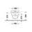 Immagine di Duravit No.1 vaso sospeso Rimless® a cacciata, senza brida, senza sedile, modello per bambini, fabbisogno di acqua di risciacquo 4,5 l, UWL classe 1, colore bianco 2574090000
