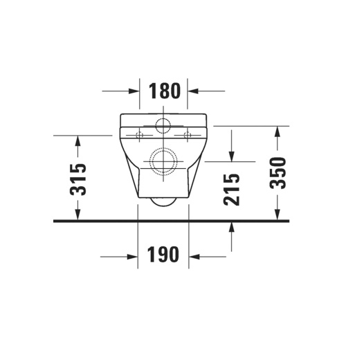 Immagine di Duravit No.1 vaso sospeso Rimless® a cacciata, senza brida, senza sedile, modello per bambini, fabbisogno di acqua di risciacquo 4,5 l, UWL classe 1, colore bianco 2574090000