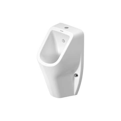 Immagine di Duravit No.1 orinatoio, entrata a vista dall'alto, senza brida, senza mosca, colore bianco 2818300000