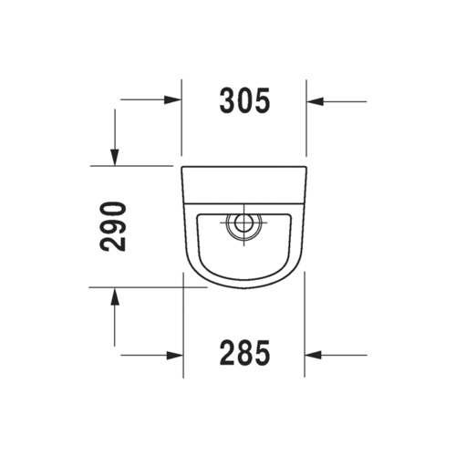 Immagine di Duravit No.1 orinatoio, entrata posteriore nascosta, senza brida, senza mosca, colore bianco 2819300000