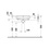 Immagine di Duravit No.1 lavabo semincasso L.55 cm, monoforo, con troppopieno e bordo per rubinetteria, colore bianco 03765500002