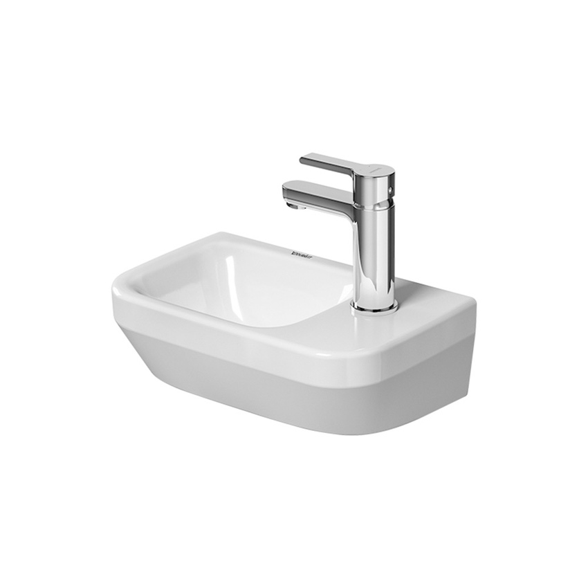 Immagine di Duravit No.1 lavamani L.36 cm, monoforo, senza troppopieno, con bordo per rubinetteria e foro a destra, colore bianco 07453600412