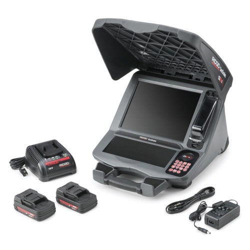 Immagine di Ridgid CS12x SeeSnake Monitor con registrazione digitale, streaming e Wi-Fi, con display LCD a colori da 12.1", 2 batterie e 1 caricabatterie 57293