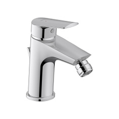 Immagine di Duravit No.1 miscelatore monocomando per bidet H.16 cm, con scarico, finitura cromo N12400001010