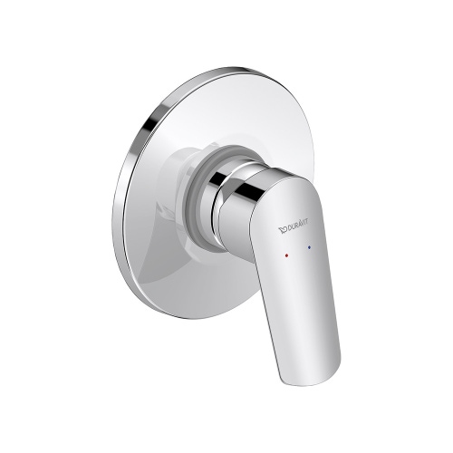 Immagine di Duravit No.1 miscelatore monocomando vasca/doccia ad incasso, corpo incasso incluso, finitura cromo N14210007010