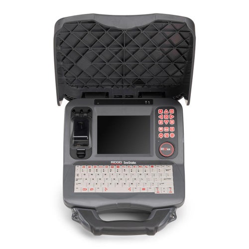 Immagine di Ridgid CS65XR SeeSnake Monitor con registrazione digitale, streaming e Wi-Fi, con display LCD a colori da 6.4" e tastiera 68768