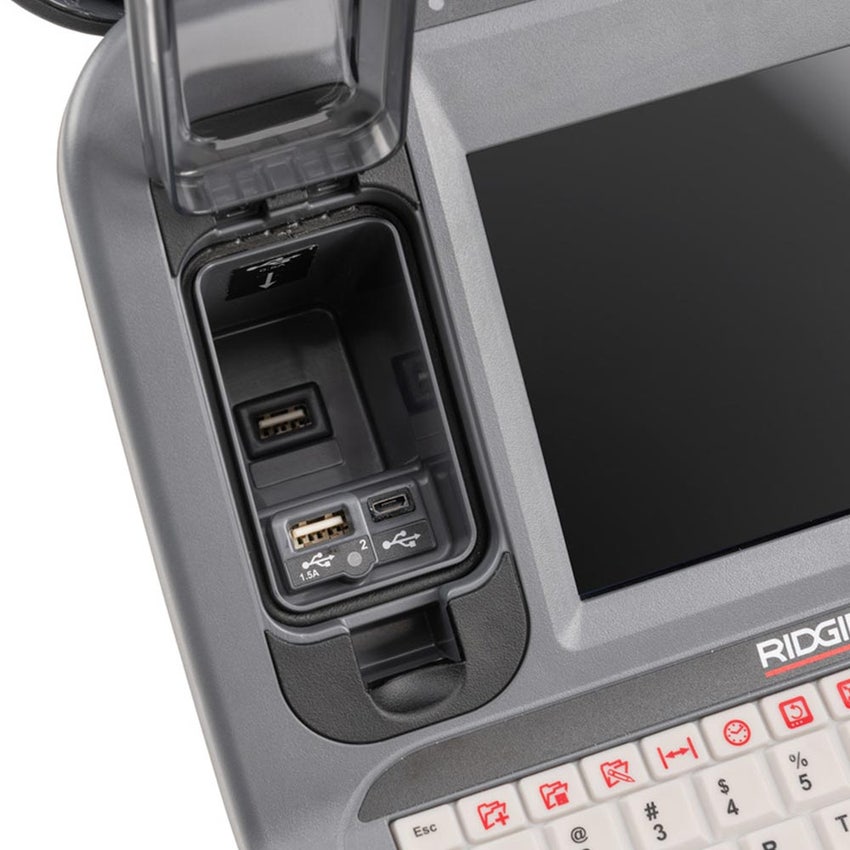 Immagine di Ridgid CS65XR SeeSnake Monitor con registrazione digitale, streaming e Wi-Fi, con display LCD a colori da 6.4" e tastiera 68768