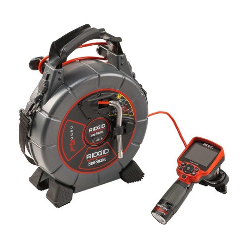 Immagine di Ridgid Ruota nanoReel N85S con telecamera di ispezione micro CA-350 (PAL), cavo 25 m per tubazioni da 1" a 2" (25-50 mm) 40823
