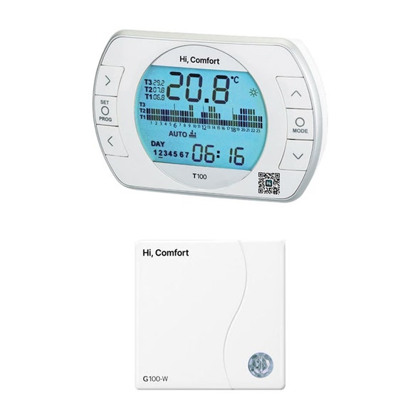 Cronotermostato Beretta Hi Comfort T100 – Controllo Remoto, Gestione 8 Zone, Programmazione Settimanale, Raffrescamento Estivo