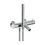 Immagine di Nobili VELIS termostatico esterno vasca, compreso di set doccia con doccetta, supporto doccetta e flessibile 150 cm, finitura cromo VE125010/2CR