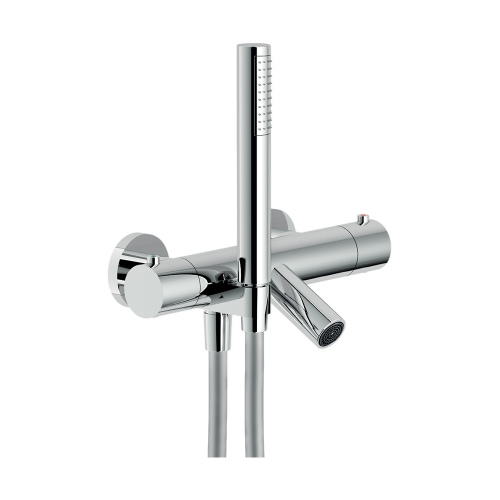 Immagine di Nobili VELIS termostatico esterno vasca, compreso di set doccia con doccetta, supporto doccetta e flessibile 150 cm, finitura cromo VE125010/2CR