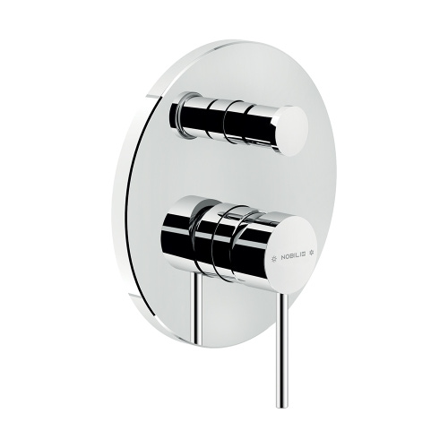 Immagine di Nobili VELIS miscelatore monocomando per doccia ad incasso, a 2 vie, con deviatore, finitura cromo VE125100/ECR