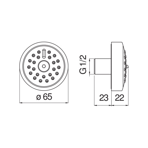 Immagine di Nobili LIVE bodyjet esterno, finitura inox WE00139/81IX