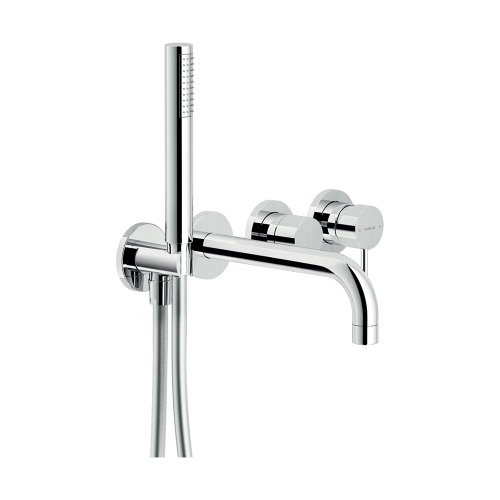 Immagine di Nobili VELIS miscelatore monocomando per vasca, ad incasso, a 2 vie, finitura cromo WEBK110/91VECR