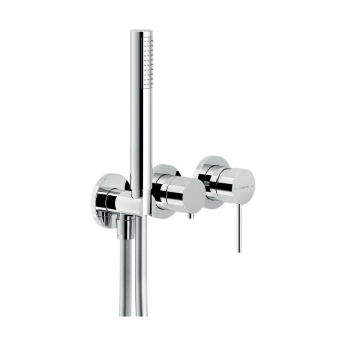 Immagine di Nobili VELIS miscelatore monocomando per doccia, ad incasso, a 2 vie, con deviatore, finitura cromo WESK100/1VECR