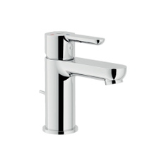 Immagine di Nobili ABC miscelatore monocomando per lavabo H.14 cm, a risparmio energetico con portata limitata, finitura cromo ABH87118/1CR