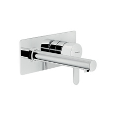 Immagine di Nobili ABC miscelatore monocomando per lavabo P.15 cm, ad incasso a parete, senza scarico, finitura cromo AB87198CR