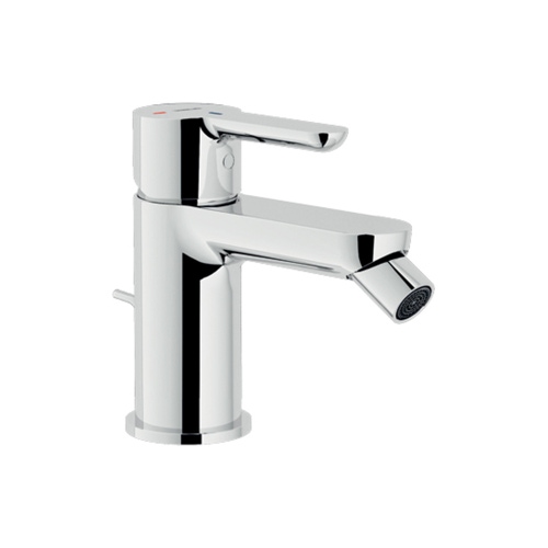 Immagine di Nobili ABC miscelatore monocomando per bidet H.13 cm, a risparmio energetico, con scarico, finitura cromo ABE87119/1CR