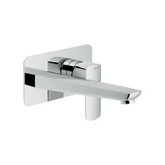 Immagine di Nobili ACQUAVIVA miscelatore monocomando per lavabo P.20 cm, ad incasso a parete, senza scarico, finitura cromo VV103198/1CR