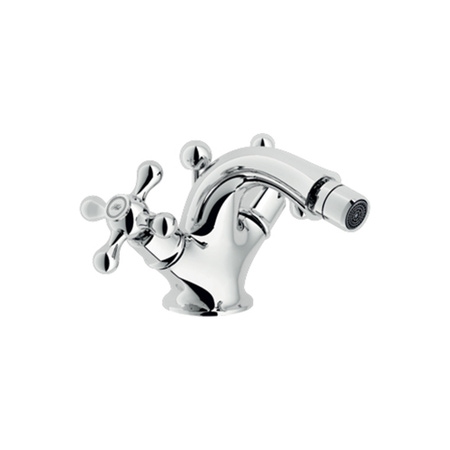 Immagine di Nobili GRAZIA miscelatore bicomando per bidet, con scarico, finitura cromo GRC5119/6CR