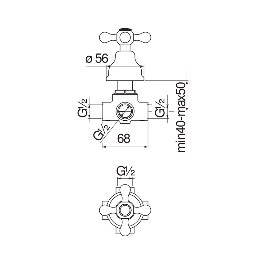 Immagine di Nobili GRAZIA deviatore a 2 vie, finitura cromo GR05160CR