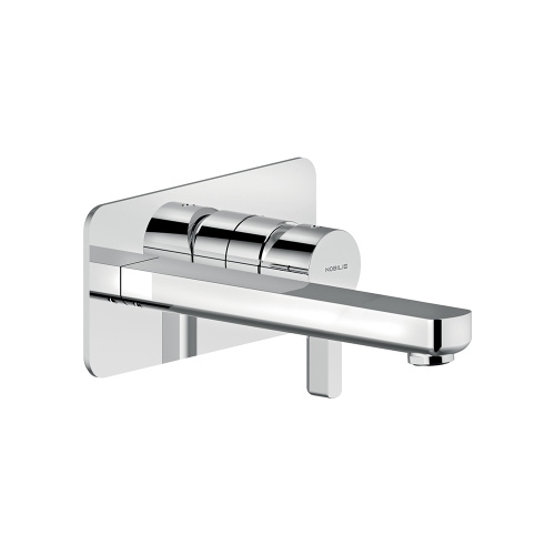 Immagine di Nobili LIRA miscelatore monocomando a parete P.22 cm, senza scarico, finitura cromo LR116198/1CR