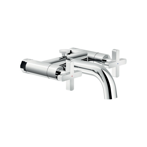 Immagine di Nobili LIRA gruppo esterno per vasca, con set doccia, a pavimento, con deviatore, finitura cromo LR116210/2SCR