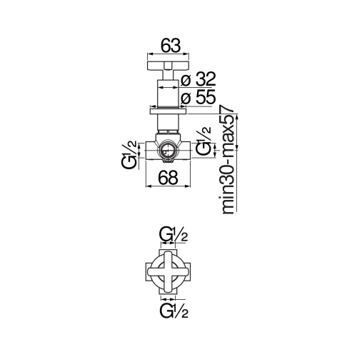 Immagine di Nobili LIRA deviatore a 2 vie, finitura cromo LR116160CR