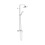 Immagine di Nobili NOBI colonna doccia con miscelatore monocomando esterno, soffione a snodo ø 20 cm, doccetta, supporto doccetta e flessibile 150 cm, finitura cromo NB84130/30CR