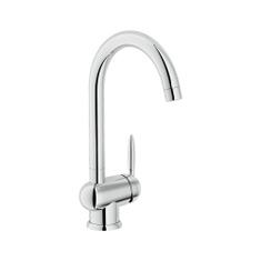 Immagine di Nobili OVETTO miscelatore monocomando per lavello, con bocca girevole, finitura cromo NU12513CR