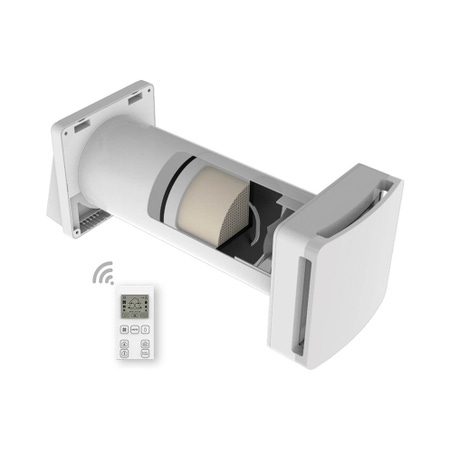 Immagine di Irsap PULSE 30A Unità di ventilazione a flusso alternato con recupero di calore per sistemi di ventilazione meccanica controllata decentralizzati UREP003A0S000