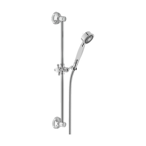 Immagine di Nobili SOFÌ asta murale con doccetta, supporto doccetta e flessibile 150 cm, finitura cromo AD140/48CR