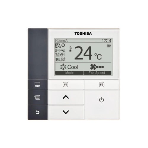 Immagine di Toshiba Comando a filo con display retroilluminato, programmazione settimanale, risparmio energetico e menù in lingua italiana RBC-AMSU51-EN