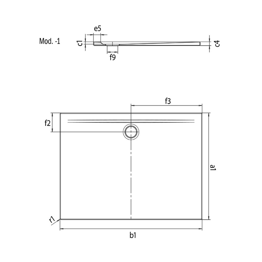 Immagine di Kaldewei SUPERPLAN ZERO piatto doccia rettangolare L.120 P.100 cm, colore bianco alpino 355600010001