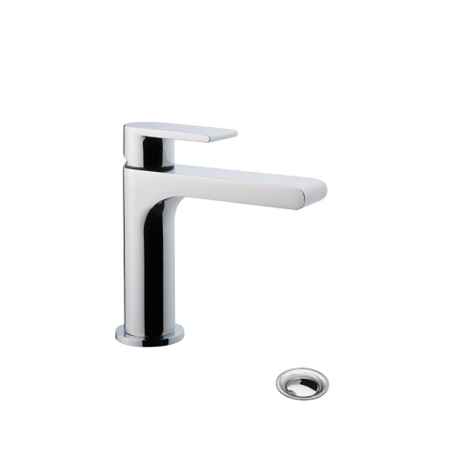 Immagine di Bellosta JEANS miscelatore lavabo monoforo H.14 P.12 cm, senza scarico, senza risparmio energetico, finitura cromo 01-4805/S